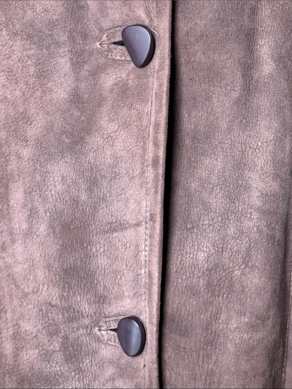 I. J. FOX FURS Boston Vintage Chocolate Brown Suede Shearling Full Length Coat M - Picture 4 of 14
